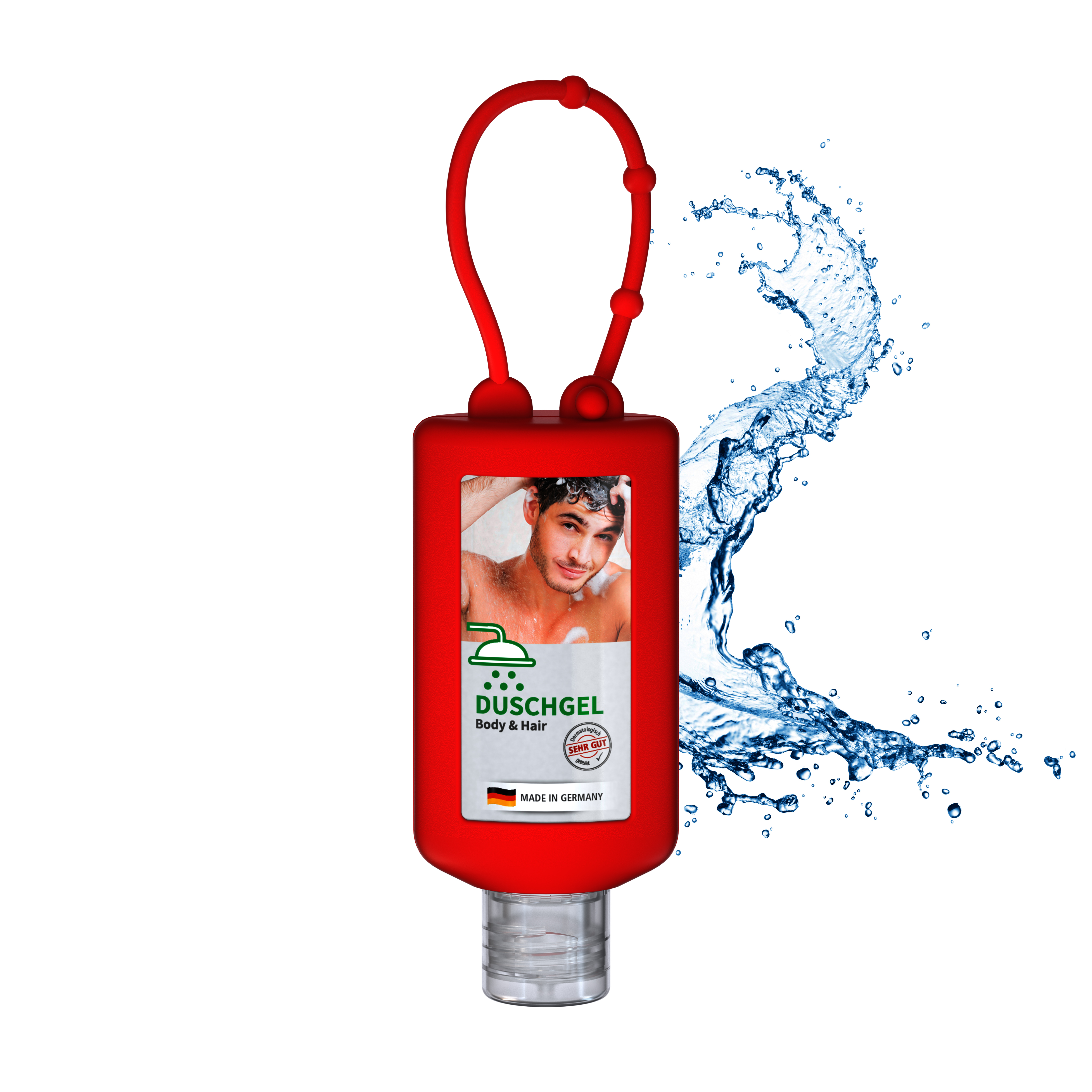 50 ml Bumper rot - Duschgel Body & Hair - Body Label 50 ml Bumper rot - Duschgel Body & Hair - Body Label