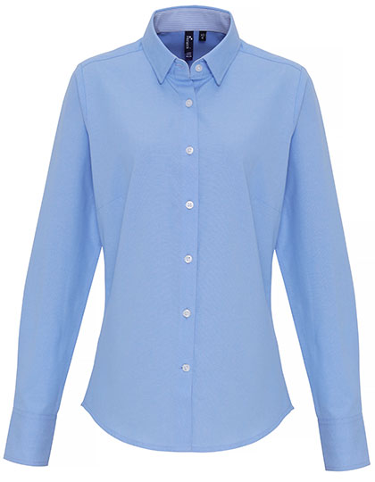 Premier Workwear Women´s Cotton Rich Oxford Stripes Shirt