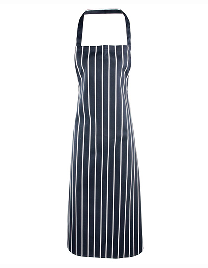 Premier Workwear Striped Bib Apron Premier Workwear Striped Bib Apron