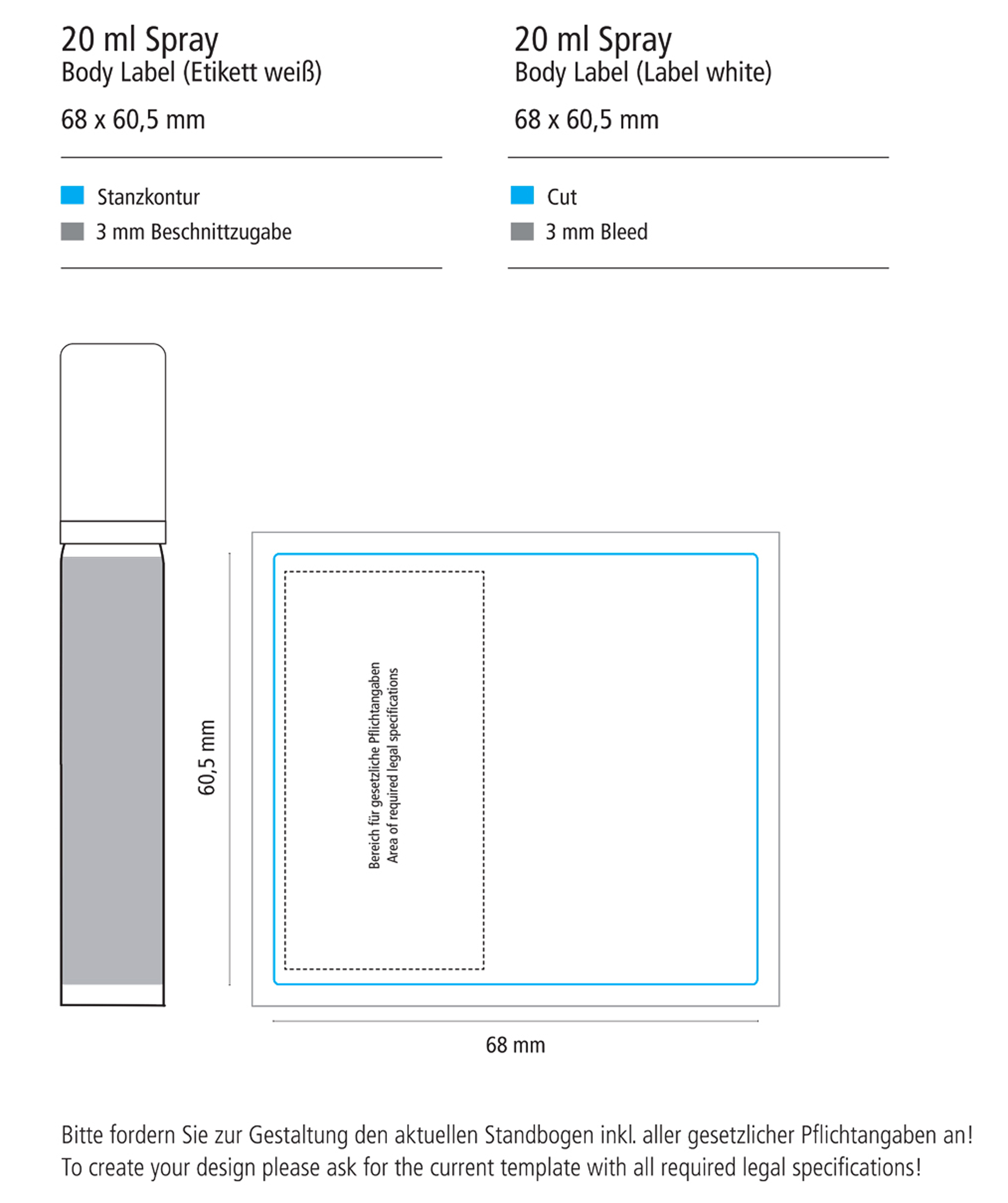 20 ml Pocket Spray - Sonnenschutzspray transp. LSF 30 - Body Label