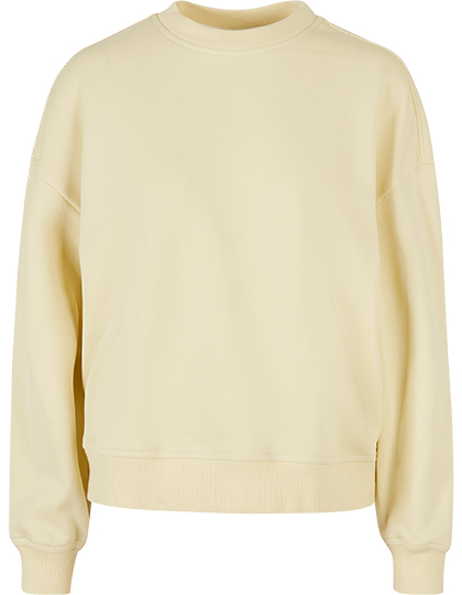 Build Your Brand Ladies Oversized Crewneck Sweatshirt