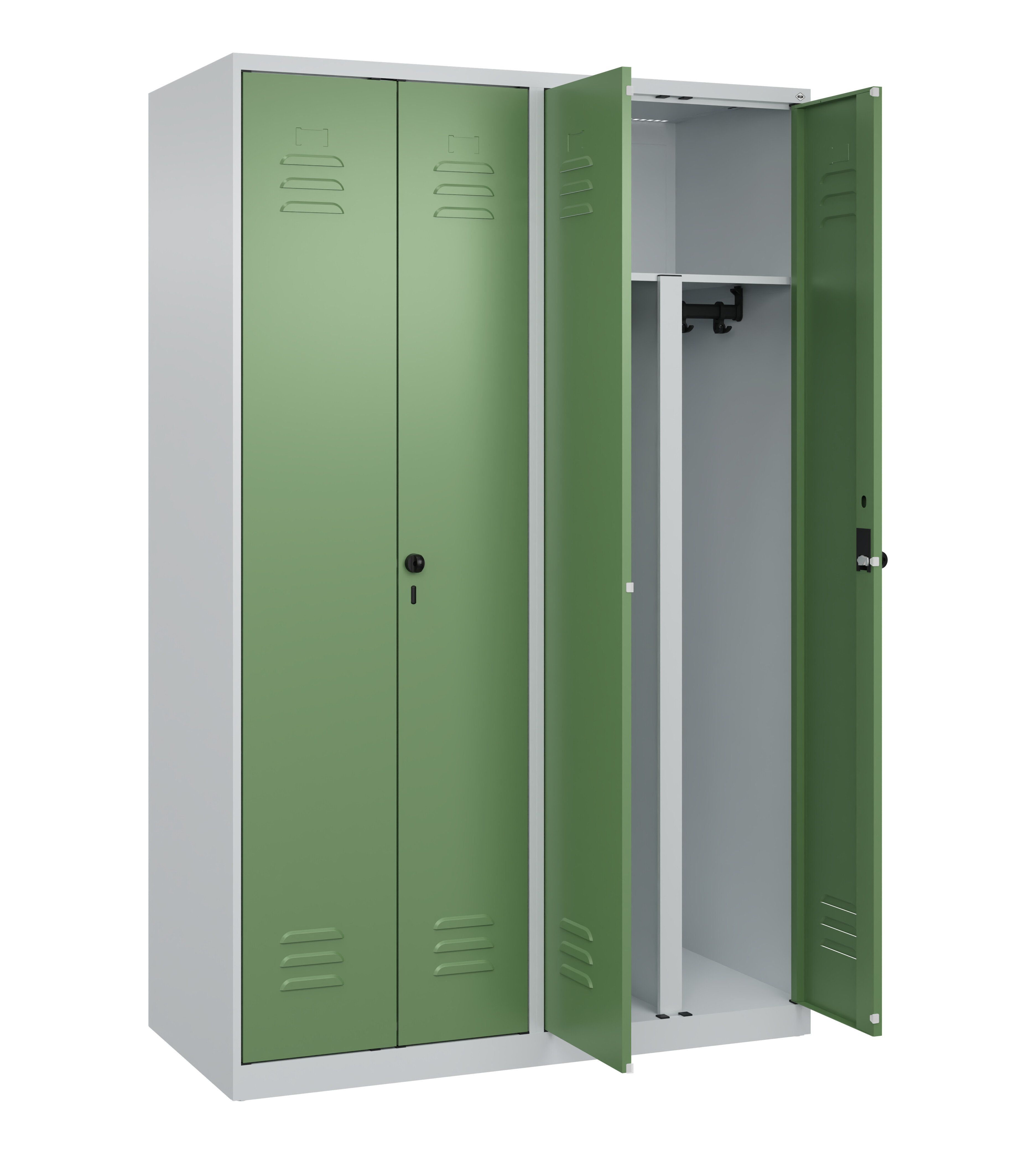 PSA Doppel-Spind Classic Plus, 4 Abteile, 1850x1200x500mm