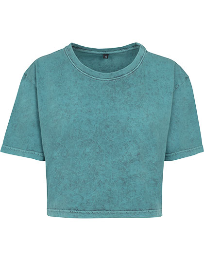 Build Your Brand Ladies´ Acid Washed Cropped Tee Build Your Brand Ladies´ Acid Washed Cropped Tee