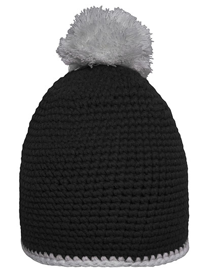 Myrtle beach Pompon Hat With Contrast Stripe Myrtle beach Pompon Hat With Contrast Stripe