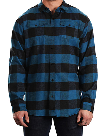 Burnside Woven Plaid Flannel Shirt