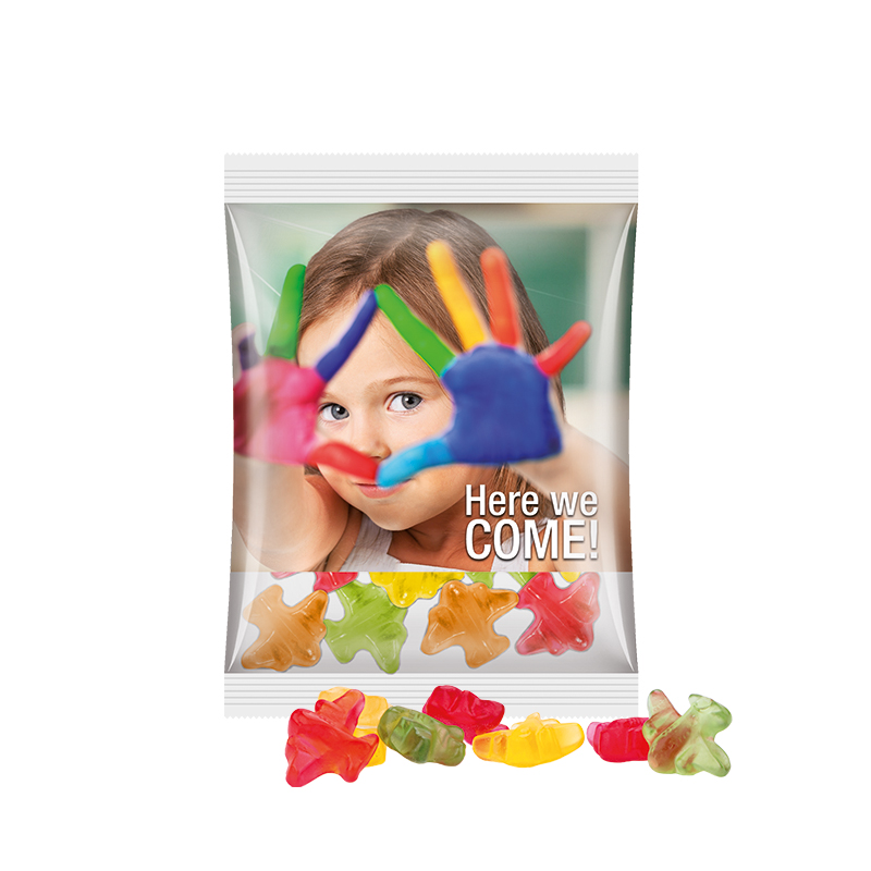 Maxitüte Folie transparent Trolli Fruchtgummi Flugzeuge