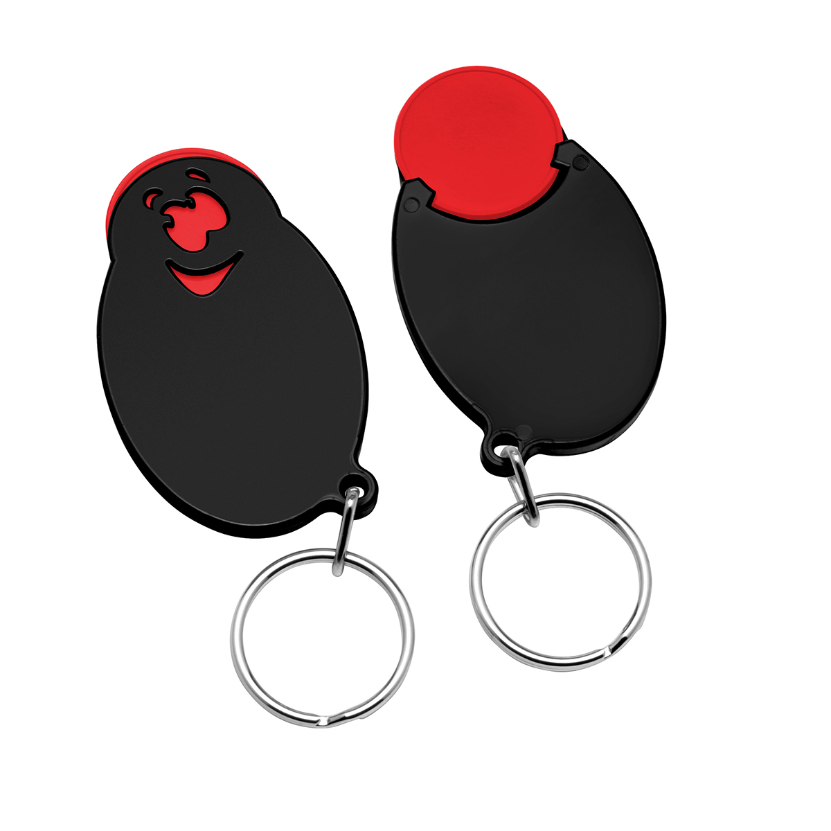 Chiphalter mit 1€-Chip Gesicht Chiphalter mit 1€-Chip Gesicht