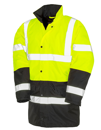 Result Safe-Guard Motorway 2-Tone Safety Coat Result Safe-Guard Motorway 2-Tone Safety Coat