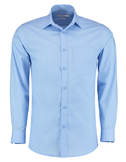 Kustom Kit Men´s Tailored Fit Poplin Shirt Long Sleeve
