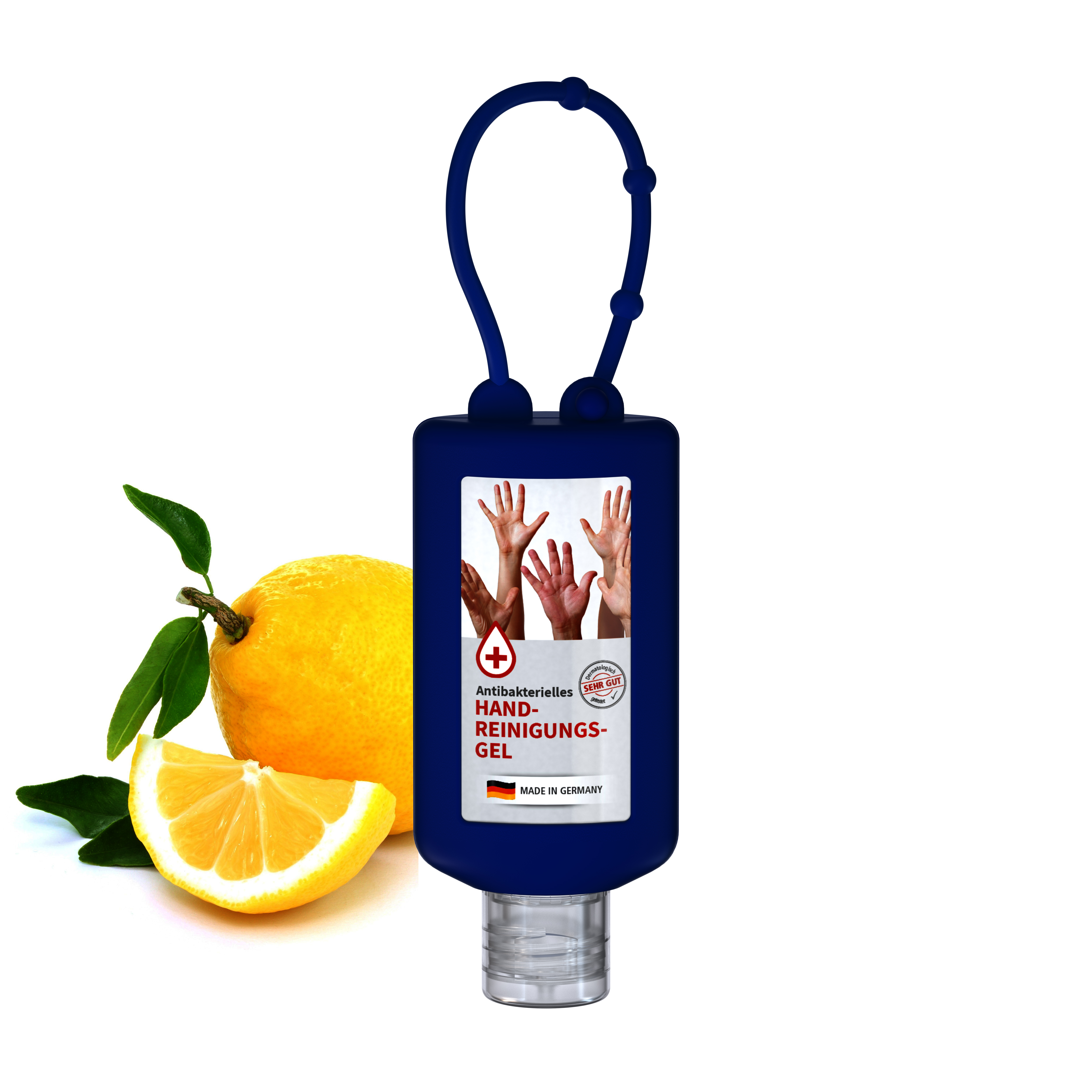 50 ml Bumper blau - Handreinigungsgel antibakteriell - Body Label 50 ml Bumper blau - Handreinigungsgel antibakteriell - Body Label