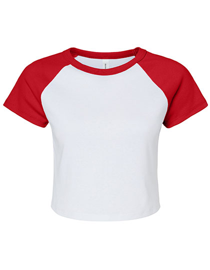 Bella Women´s Micro Rib Raglan Baby Tee Bella Women´s Micro Rib Raglan Baby Tee