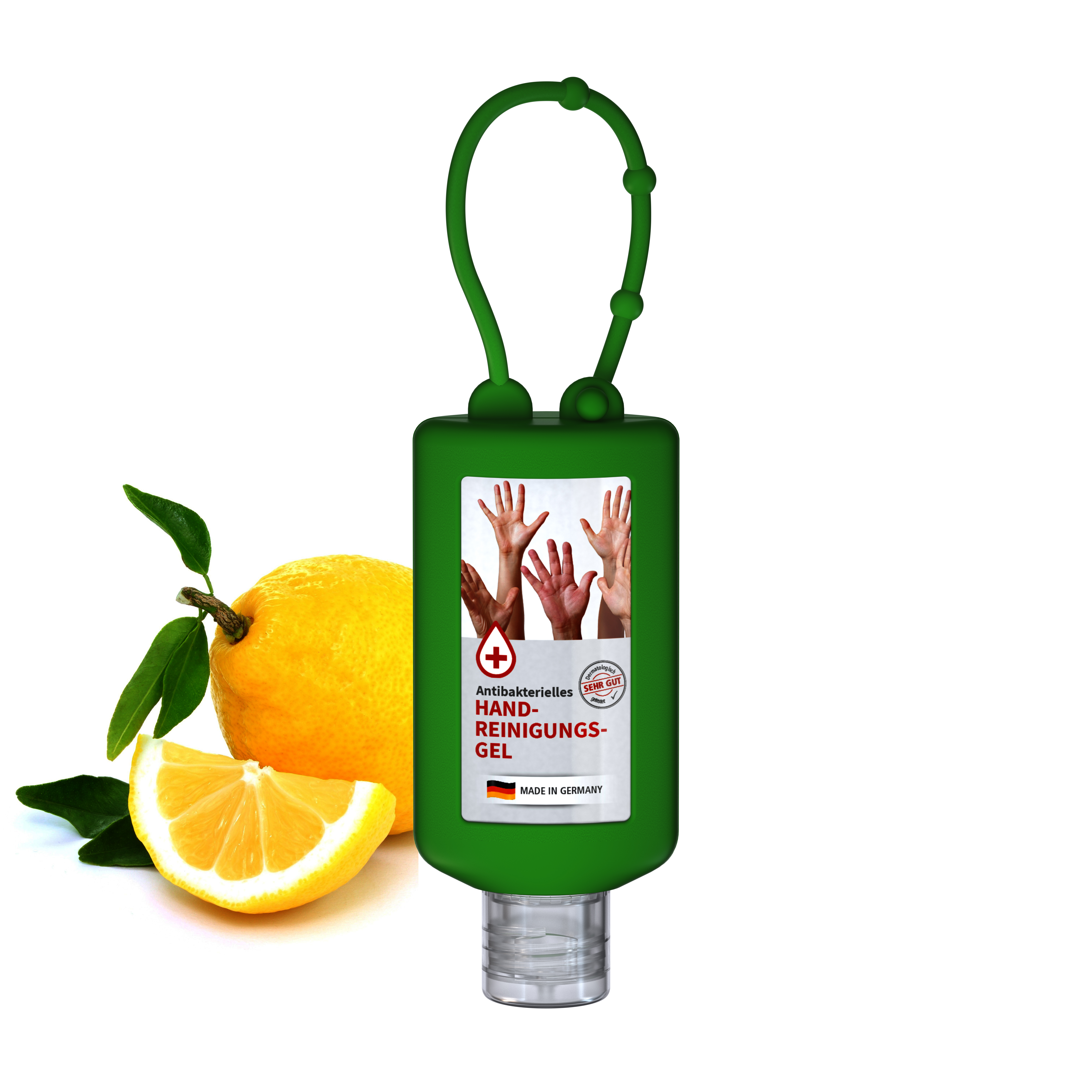 50 ml Bumper grün - Handreinigungsgel antibakteriell - Body Label 50 ml Bumper grün - Handreinigungsgel antibakteriell - Body Label