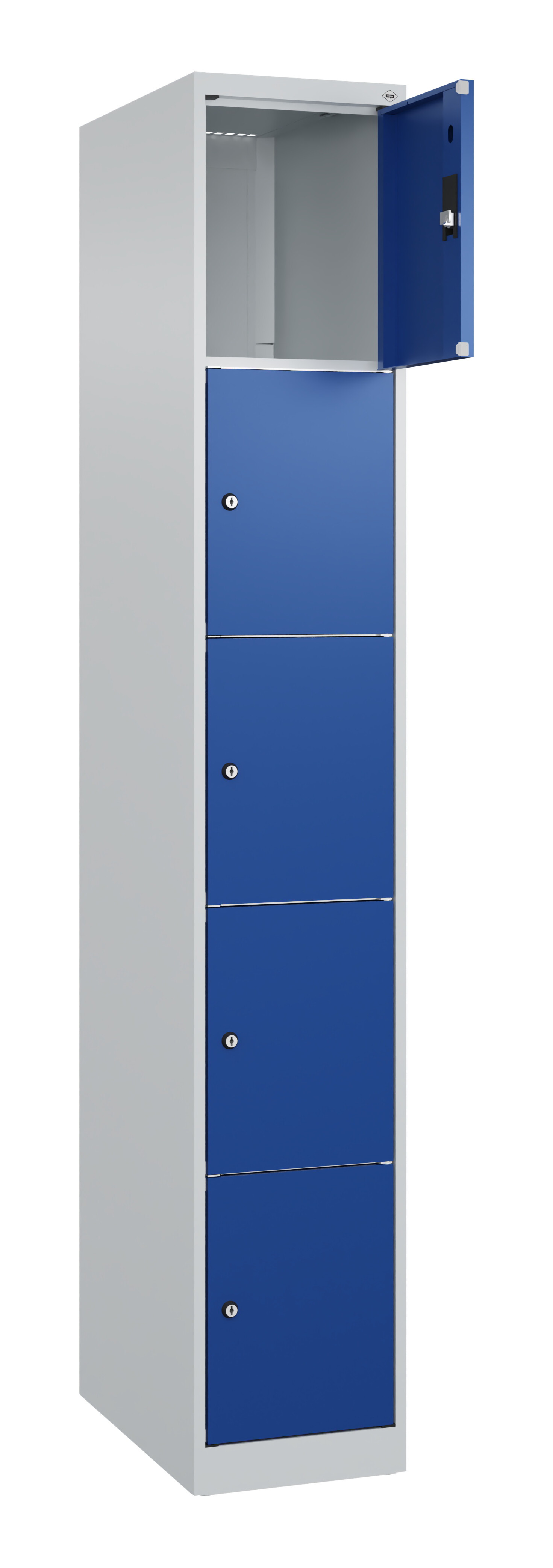 Schließfachschrank Classic Plus, 5 Fächer, 1850x300x500mm