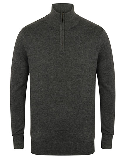 Henbury Men´s Quarter Zip Jumper Henbury Men´s Quarter Zip Jumper