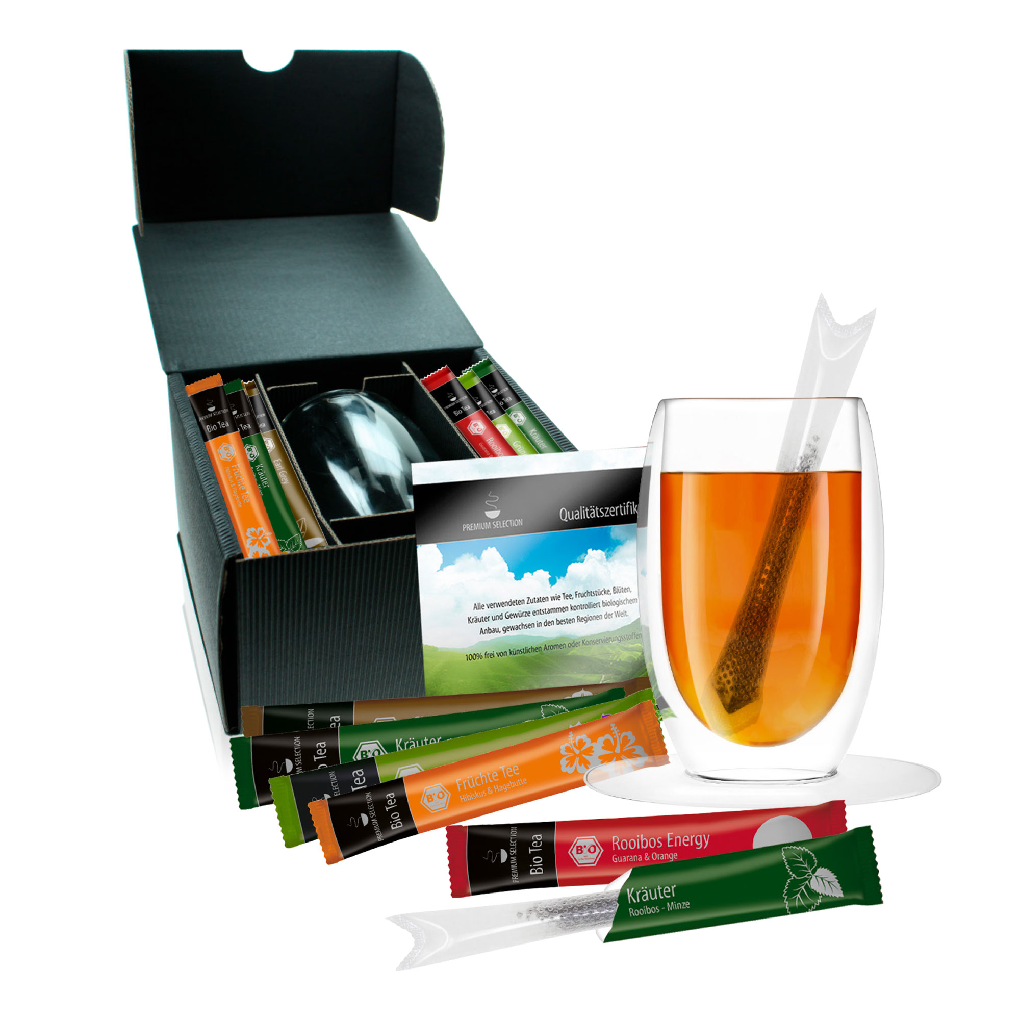 TeaSet - inkl. 6 Bio TeaSticks TeaSet - inkl. 6 Bio TeaSticks