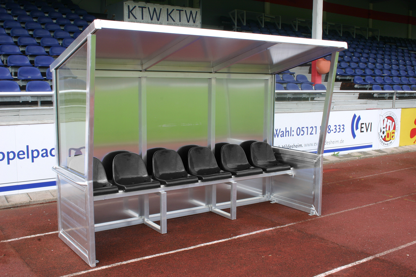 Spielerkabine Super vollverschweißt Spielerkabine Super vollverschweißt