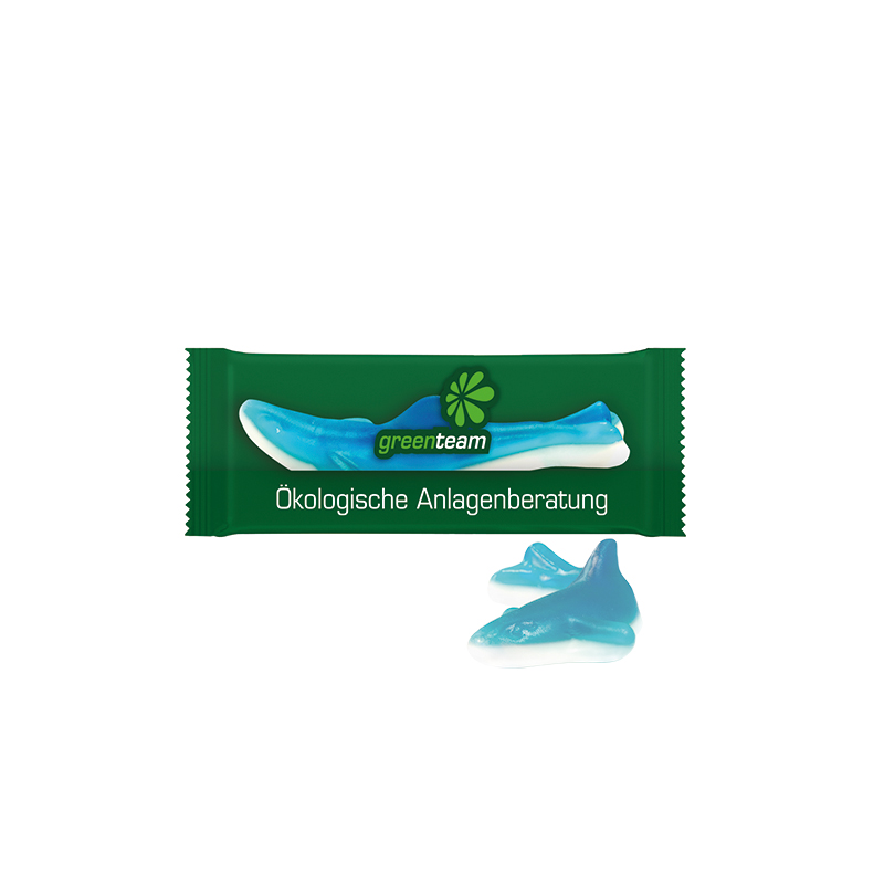 Trolli Fruchtgummi Hai kompostierbare Folie transparent Trolli Fruchtgummi Hai kompostierbare Folie transparent