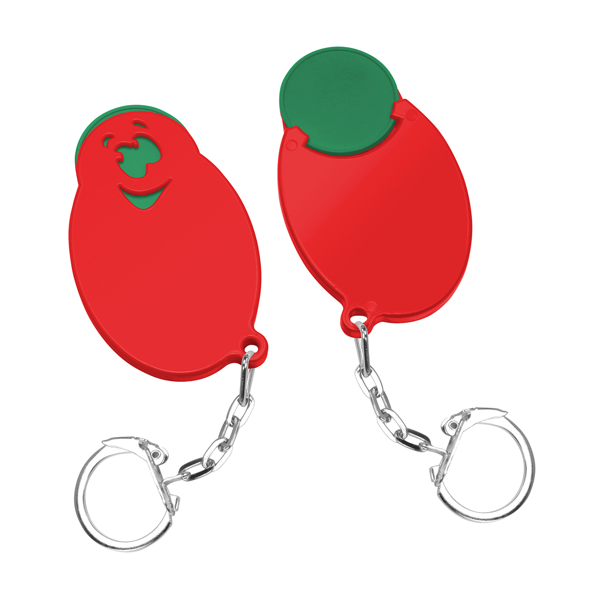 Chiphalter mit 1€-Chip Gesicht Chiphalter mit 1€-Chip Gesicht