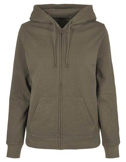 Build Your Brand Basic Ladies Basic Zip Hoody