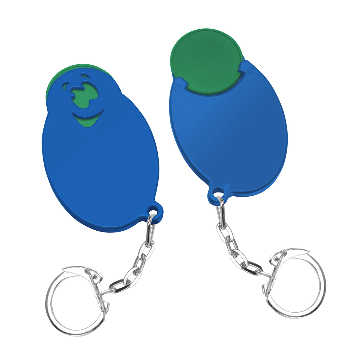 Chiphalter mit 1€-Chip Gesicht Chiphalter mit 1€-Chip Gesicht