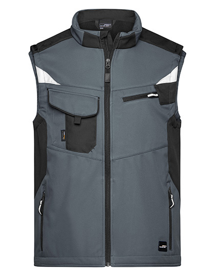 James&Nicholson Workwear Softshell Vest -STRONG-