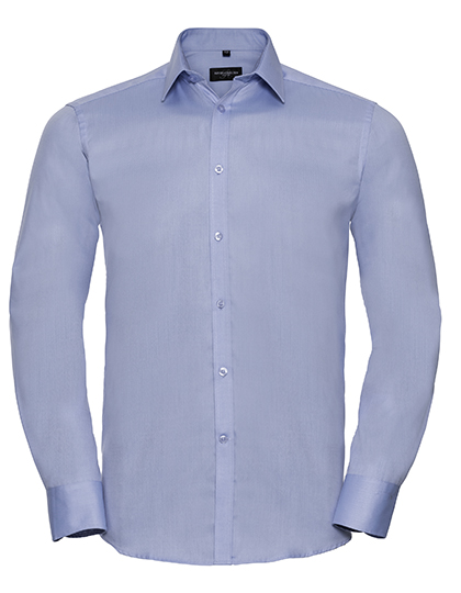 Russell Collection Men´s L'S Herringbone Shirt Russell Collection Men´s L'S Herringbone Shirt