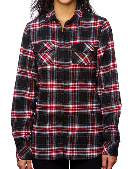 Burnside Ladies´ Woven Plaid Flannel Shirt Burnside Ladies´ Woven Plaid Flannel Shirt
