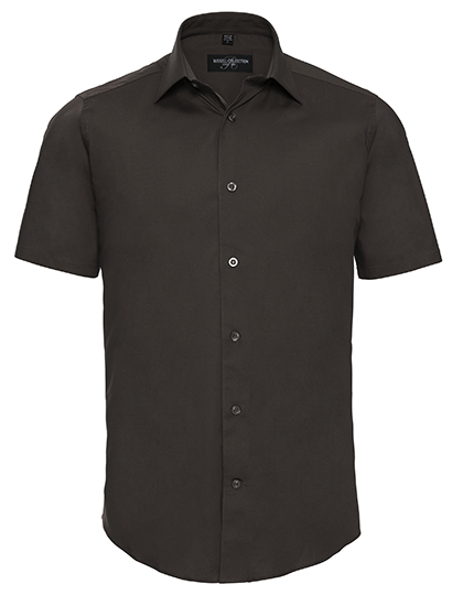 Russell Collection Men´s Short Sleeve Fitted Stretch Shirt
