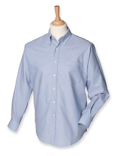 Henbury Men´s Classic Long Sleeved Oxford Shirt