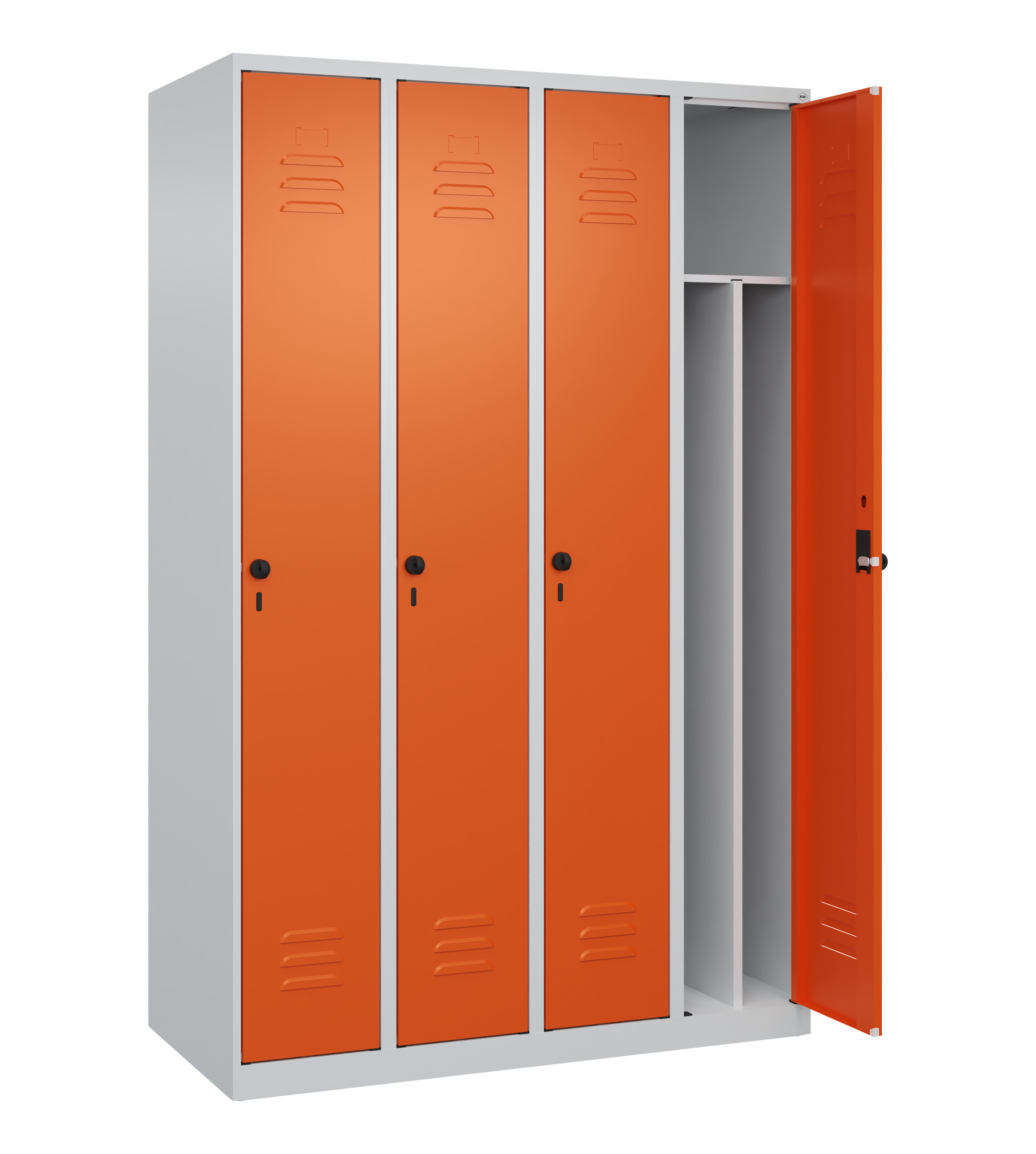 Spind Classic Plus, 4 Abteile, 1850x1200x500mm Spind Classic Plus, 4 Abteile, 1850x1200x500mm