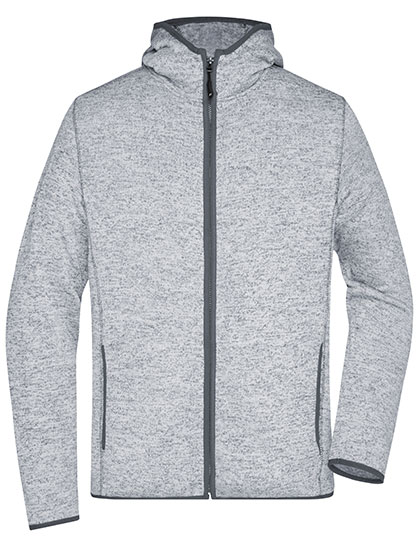 James&Nicholson Men´s Knitted Fleece Hoody James&Nicholson Men´s Knitted Fleece Hoody