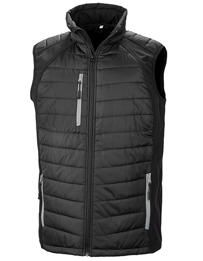 Result Genuine Recycled Recycled Compass Padded Softshell Gilet Result Genuine Recycled Recycled Compass Padded Softshell Gilet