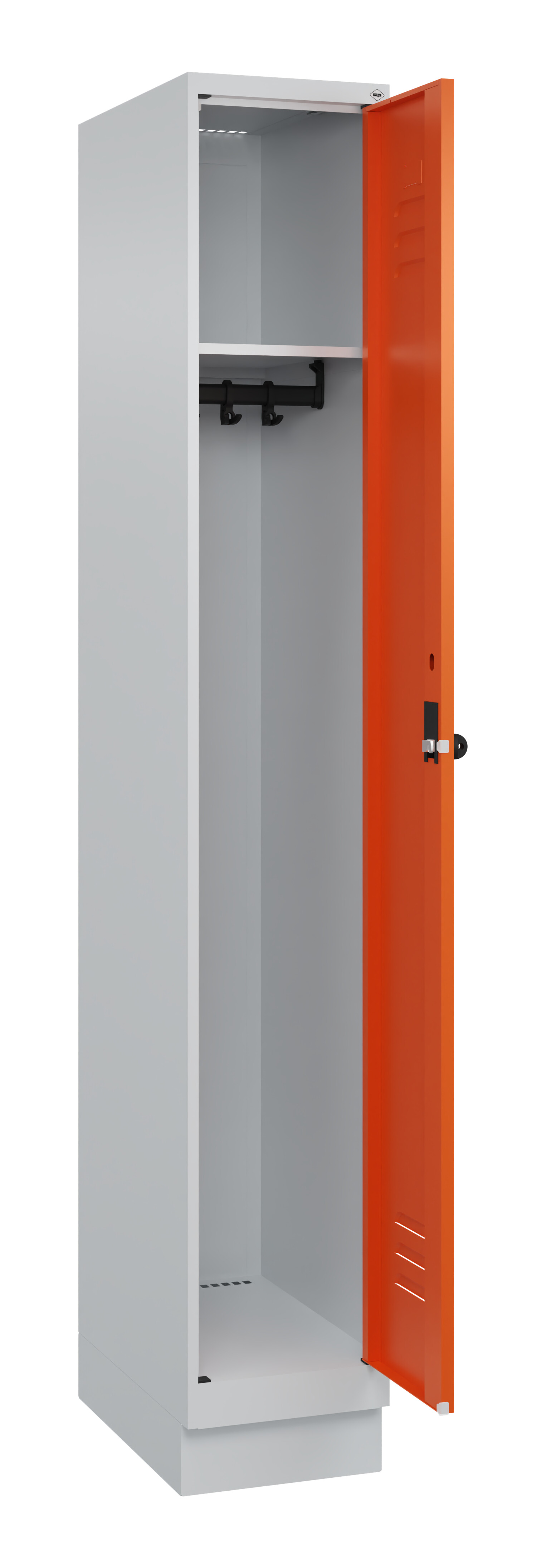 Spind Classic Plus, Sockel, 1 Abteil, 1950x300x500mm Spind Classic Plus, Sockel, 1 Abteil, 1950x300x500mm