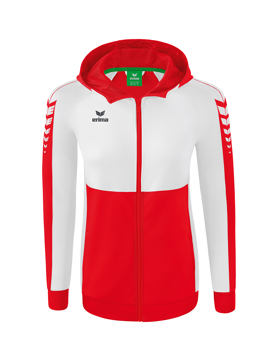 Erima Six Wings Trainingsjacke mit Kapuze Damen Erima Six Wings Trainingsjacke mit Kapuze Damen