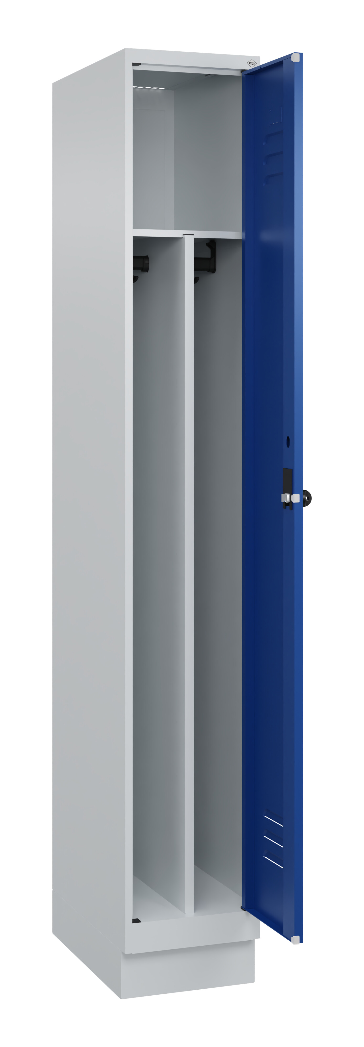 Spind Classic Plus, Sockel, 1 Abteil, 1950x300x500mm Spind Classic Plus, Sockel, 1 Abteil, 1950x300x500mm