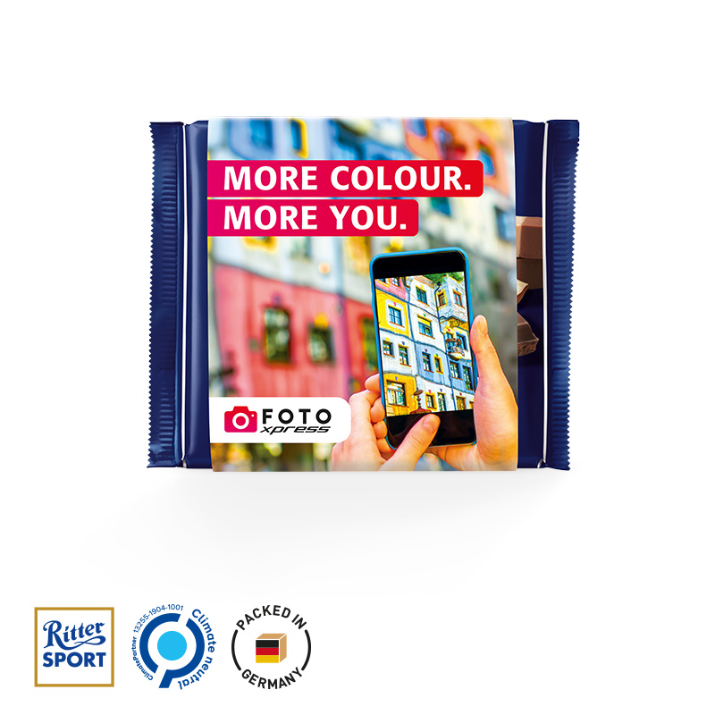 Ritter SPORT 100g im Werbeschuber Nugat