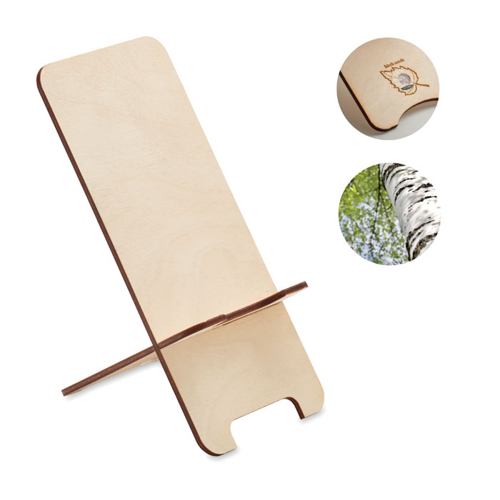Smartphone Halter Birkenholz