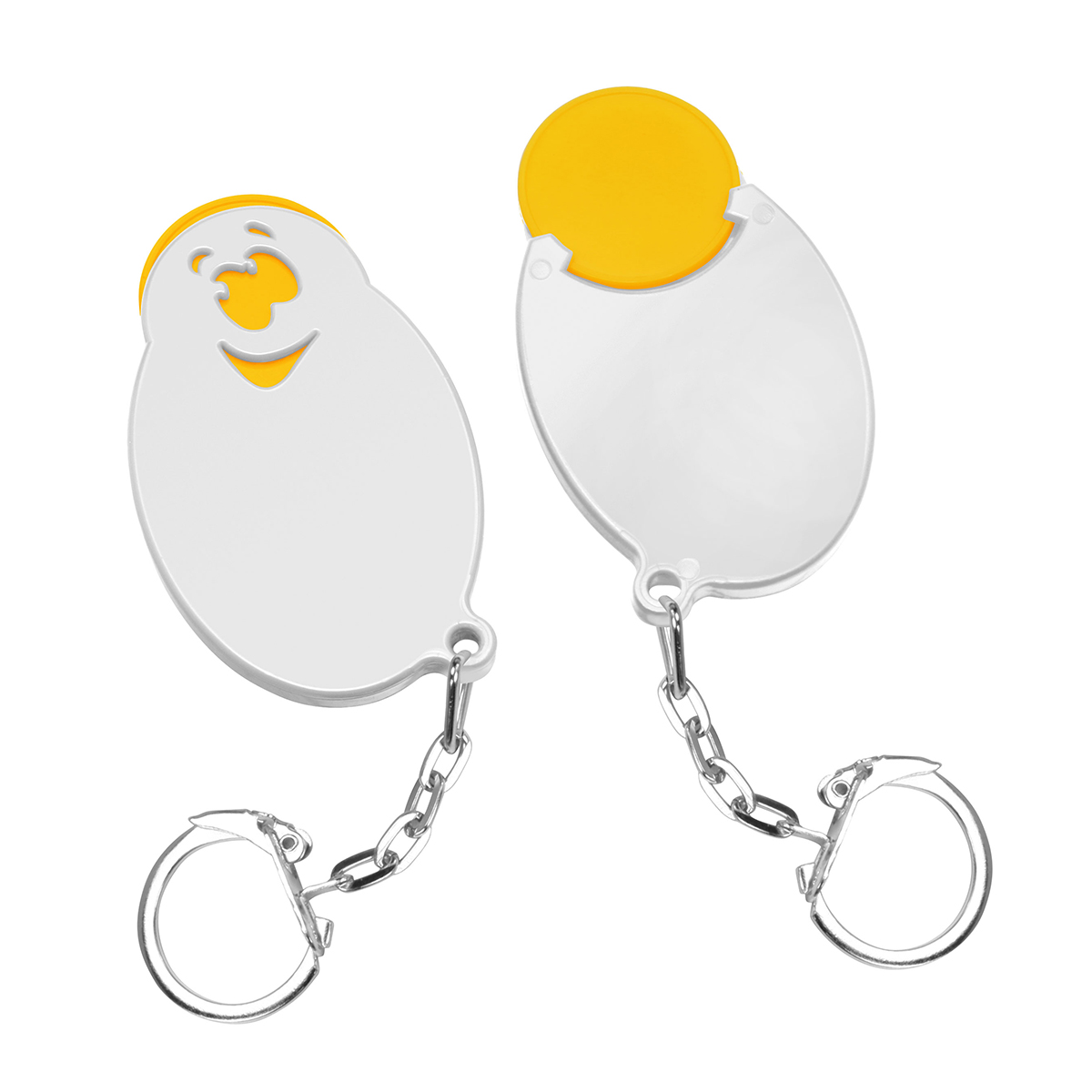 Chiphalter mit 1€-Chip Gesicht