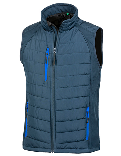 Result Genuine Recycled Recycled Compass Padded Softshell Gilet Result Genuine Recycled Recycled Compass Padded Softshell Gilet