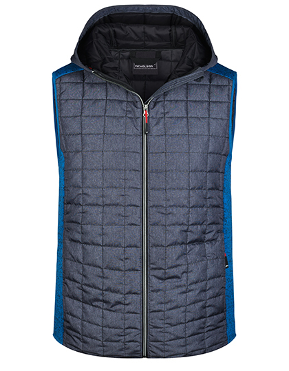 James&Nicholson Men´s Knitted Hybrid Vest