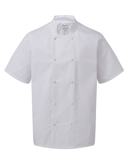 Premier Workwear Studded Front Short Sleeve Chef´s Jacket Premier Workwear Studded Front Short Sleeve Chef´s Jacket