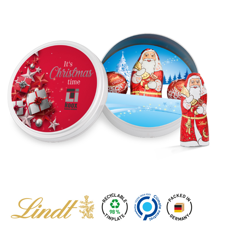 Weihnachtsdose weiß Lindt Mischung