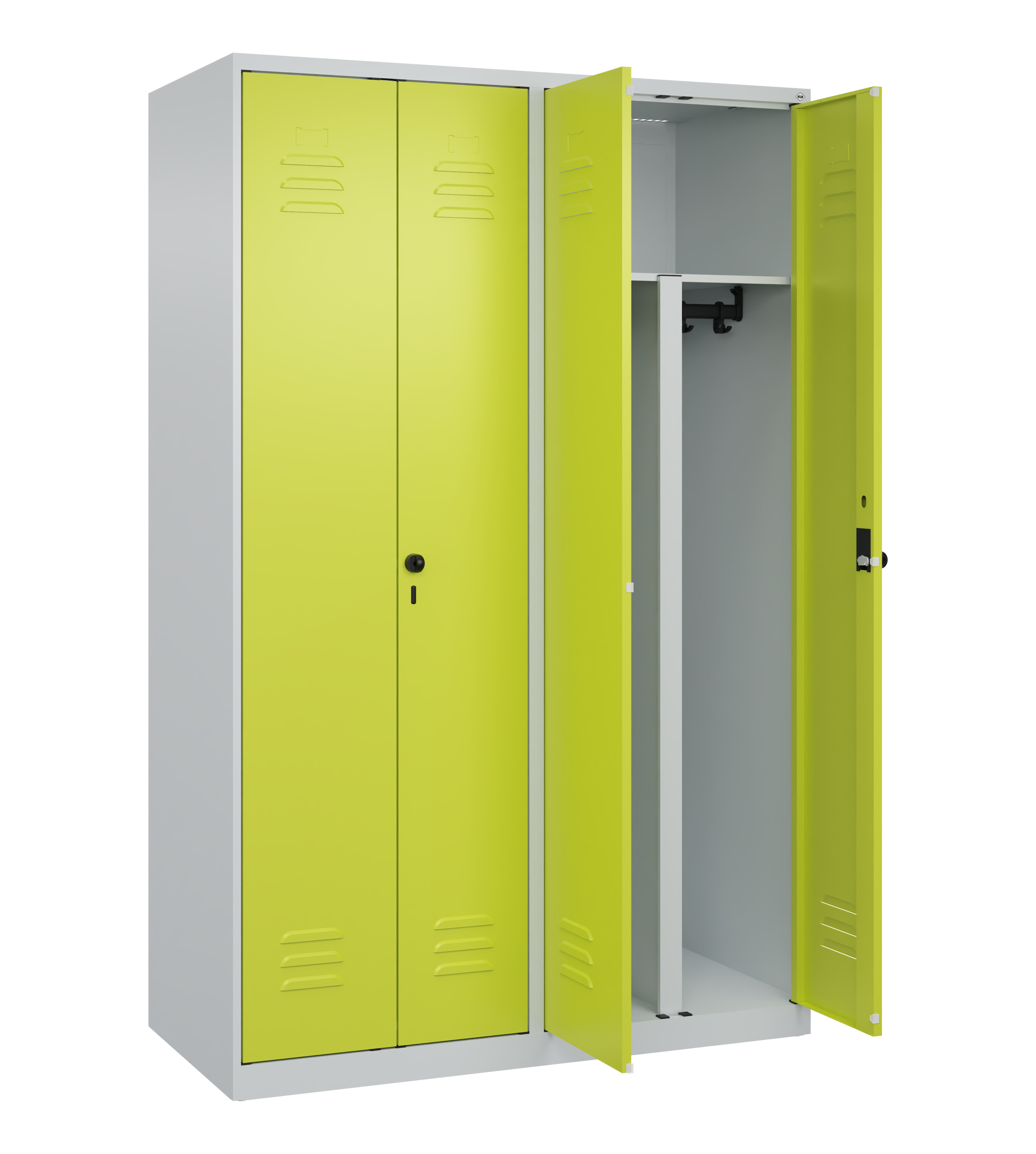 PSA Doppel-Spind Classic Plus, 4 Abteile, 1850x1200x500mm