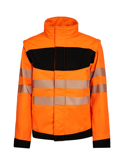 Korntex EOS Hi-Vis Workwear Softshell Jacket With Printing Area Korntex EOS Hi-Vis Workwear Softshell Jacket With Printing Area