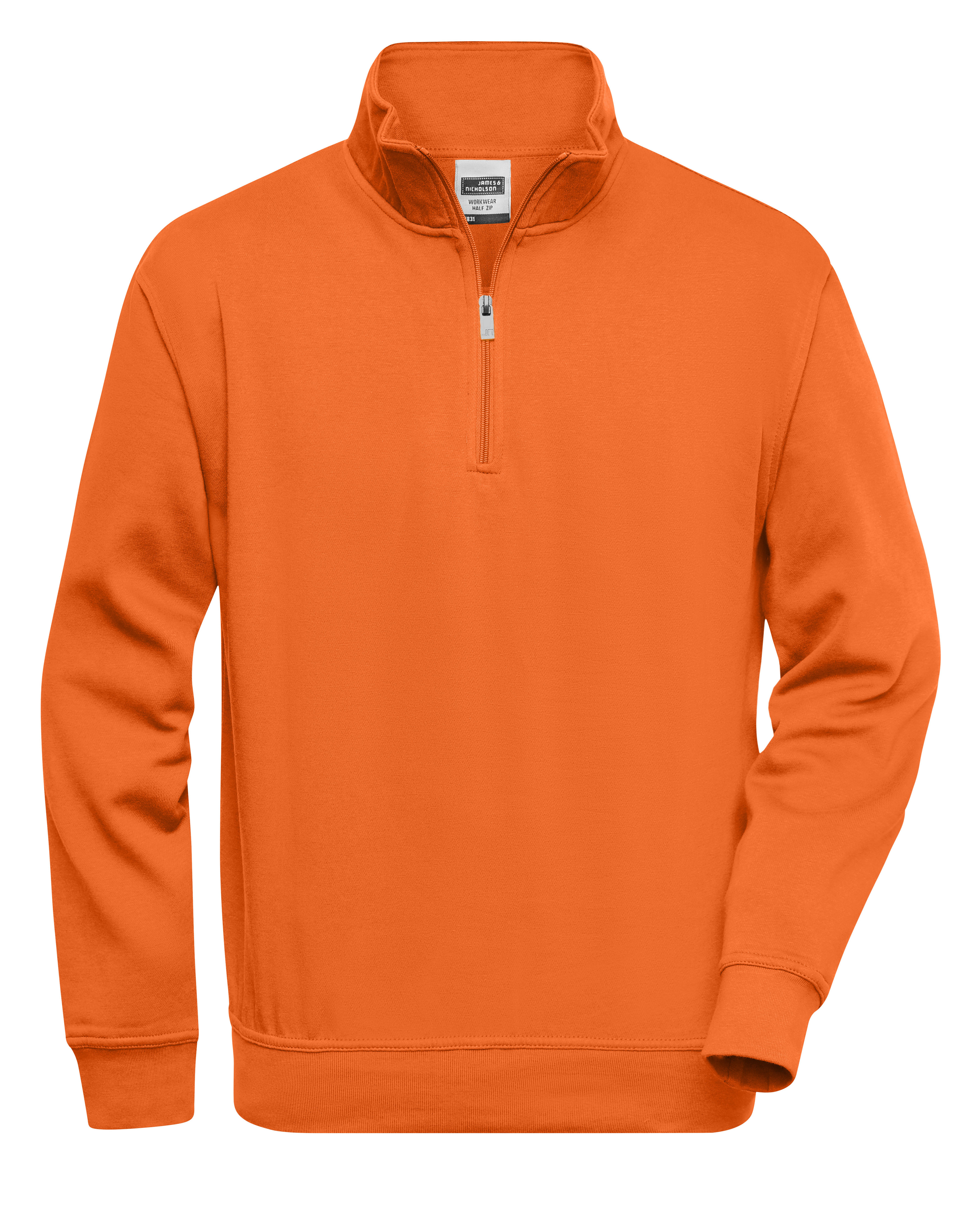 James&Nicholson Workwear Half Zip Sweat
