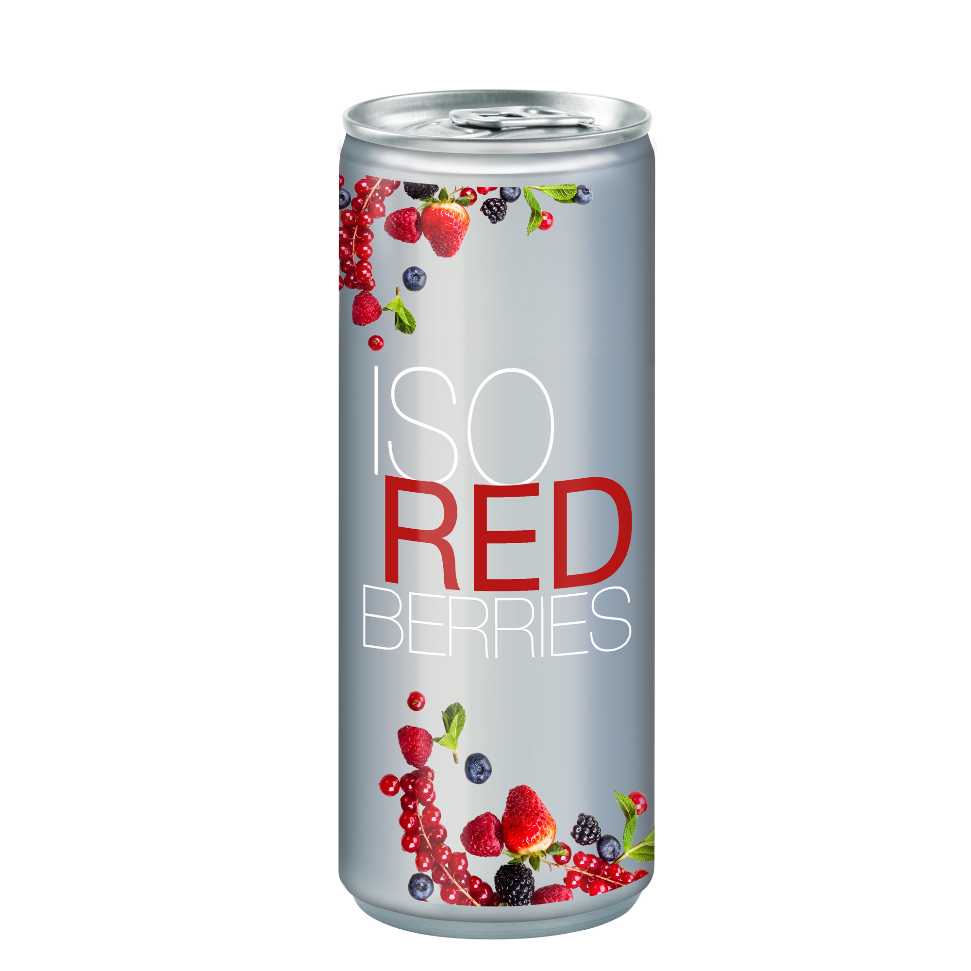 250 ml Iso Drink Redberries - No Label Look (DPG)