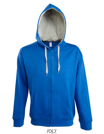 SOL´S Men´s Contrasted Zipped Hooded Jacket Soul