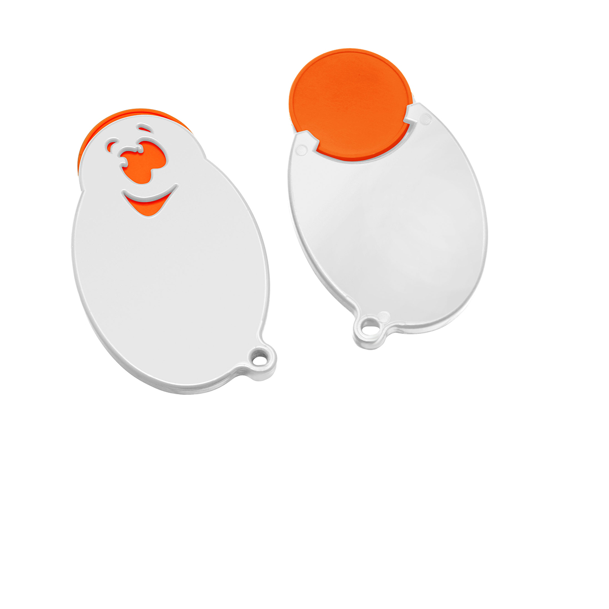 Chiphalter mit 1€-Chip Gesicht