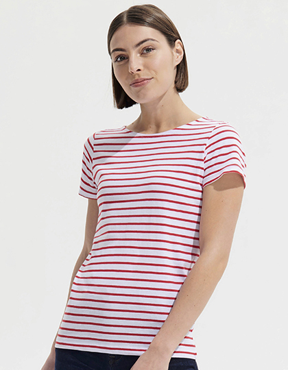 SOL´S Women´s Round Neck Striped T-Shirt Miles