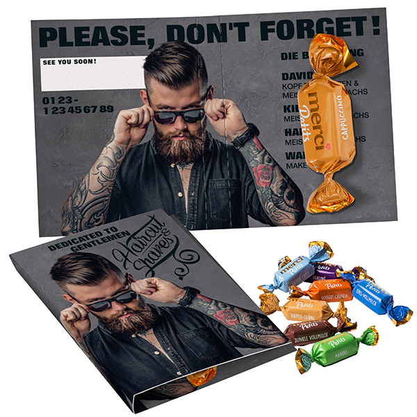 Süßes Briefchen mit merci Petits Süßes Briefchen mit merci Petits